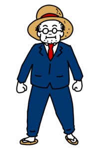 仲間を大切にしそうなおじさん-わんぱく