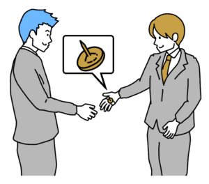 会って早々に相手への恨みをひそかに晴らそうとするビジネスパーソン