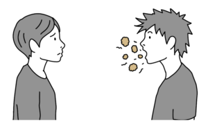大気汚染をする男