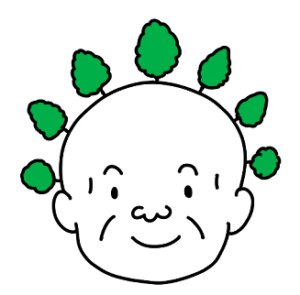 森林破壊後のおじさん