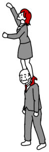 肩の高さの脚立