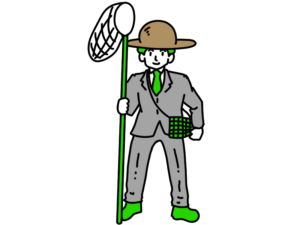 夏休みが待ちきれない男性のイラスト