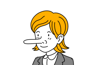 天狗な女性のイラスト