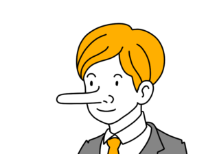 天狗な男性のイラスト