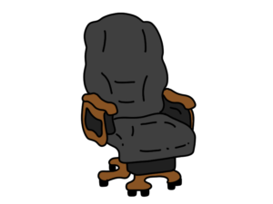 社長用の豪華なイスのイラスト