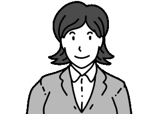 チューをする女性の動くイラスト