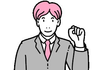 グーチョキパーのポーズをする男性の動くイラスト