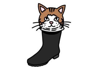 猫を被った長靴のイラスト