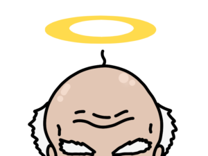 神様の頭髪のイラスト