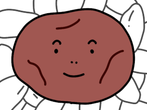 おにぎりの具の梅干しくんのイラスト