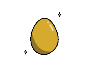 金の卵のイラスト