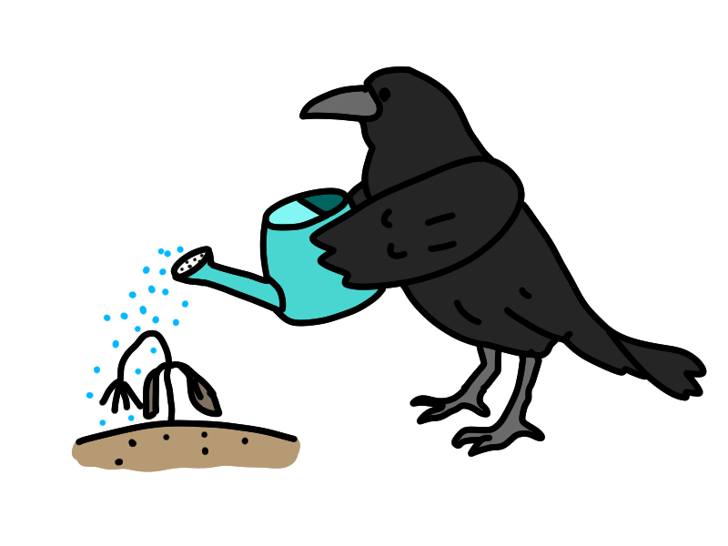 からす イラスト - おもイラ